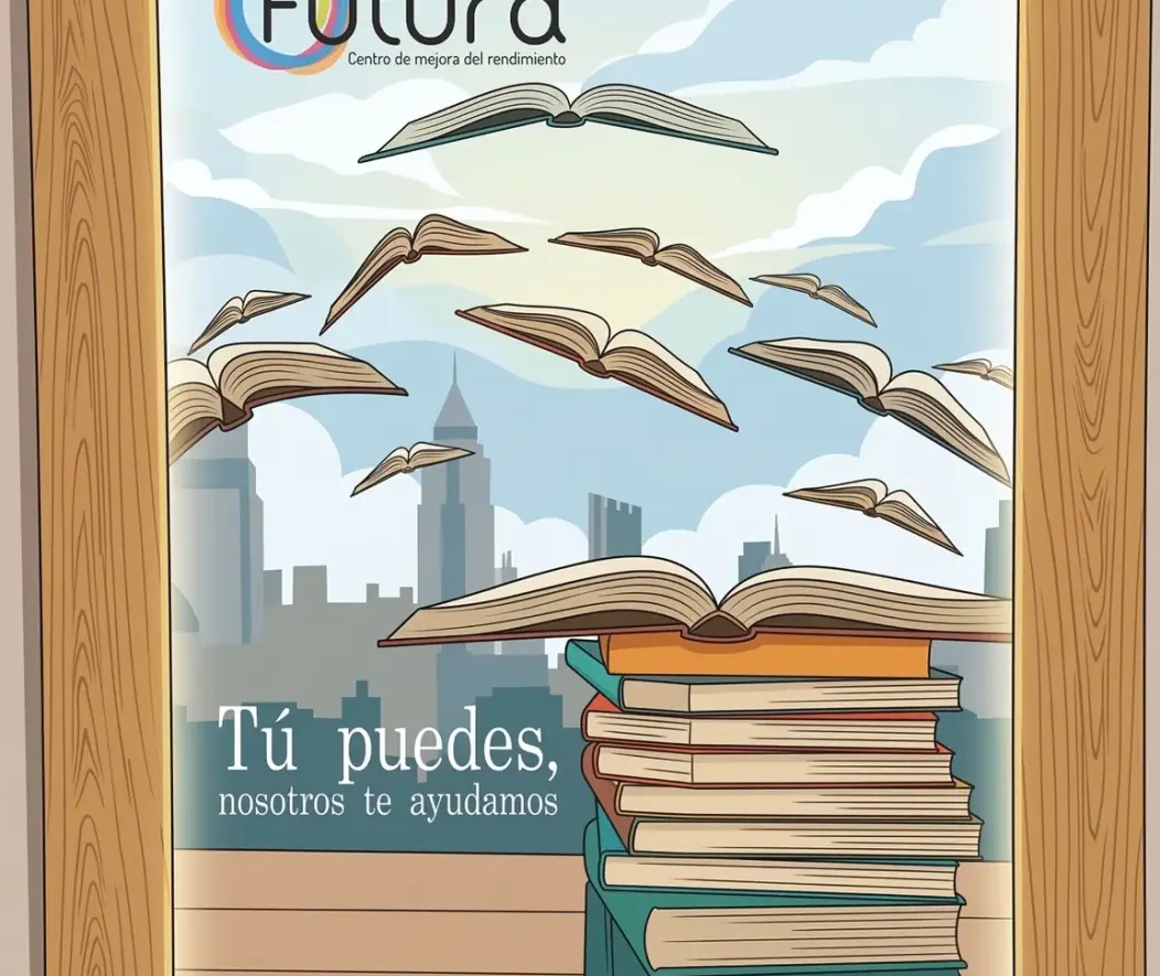 cartel-ilustracion-vectorial-libros-volando-futura-mejora-rendimiento