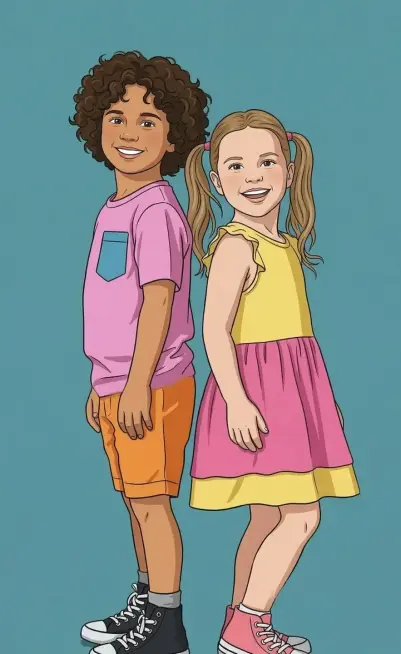 ninos-sonrientes-ropa-colorida-estilo-ilustracion